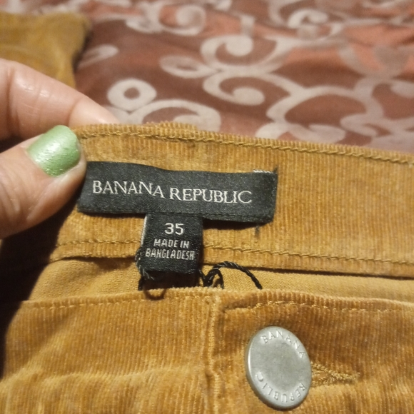 NWT Women's size 35 Banana Republic High rise skinny ankle corduroy/felt jeans - Picture 5 of 6